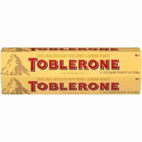 Toblerone Swiss Milk Chocolate Bars - Pack of 20
