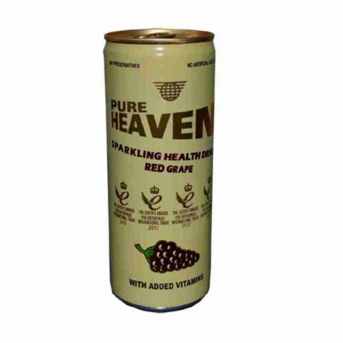 Pure Heaven Sparkling Red Grape Drink  250ml. Pack of 24