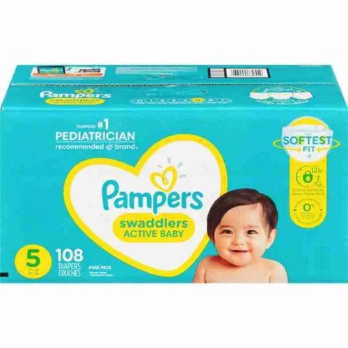 Pampers Swaddlers Size 5, 108 Count