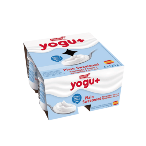 Feiraco Yogu+ Plain Sweetened Yoghurt - 4 Cups