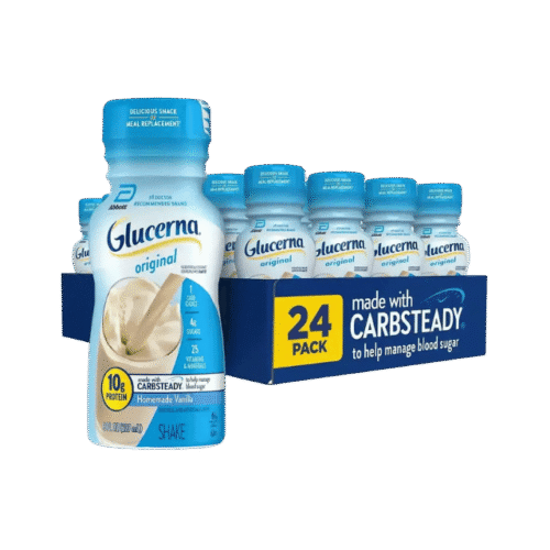 Glucerna Nutritional Vanilla Shake, Diabetic Drink – 24 Bottles