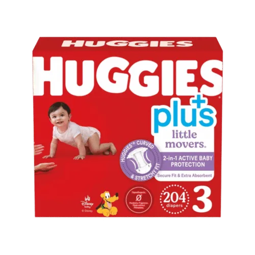 Huggies Plus Little Movers Size 3 - 204 Count