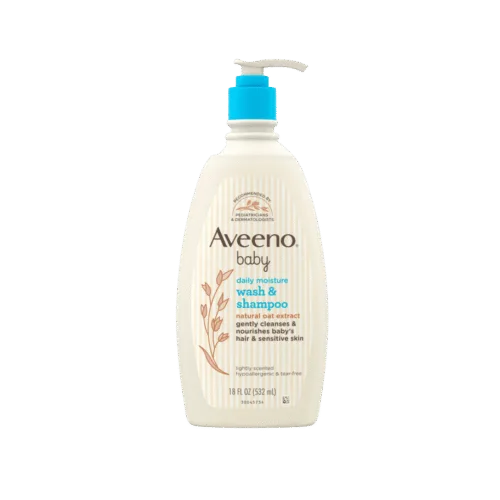 Aveeno Baby Daily Moisture Wash and Shampoo - 532ml