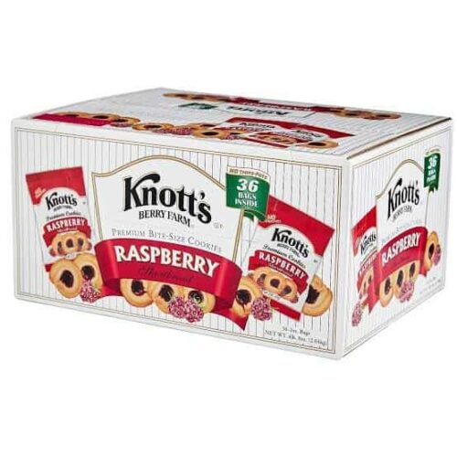 Knott's Berry Farm Raspberry Shortbread Cookies, 36 bags