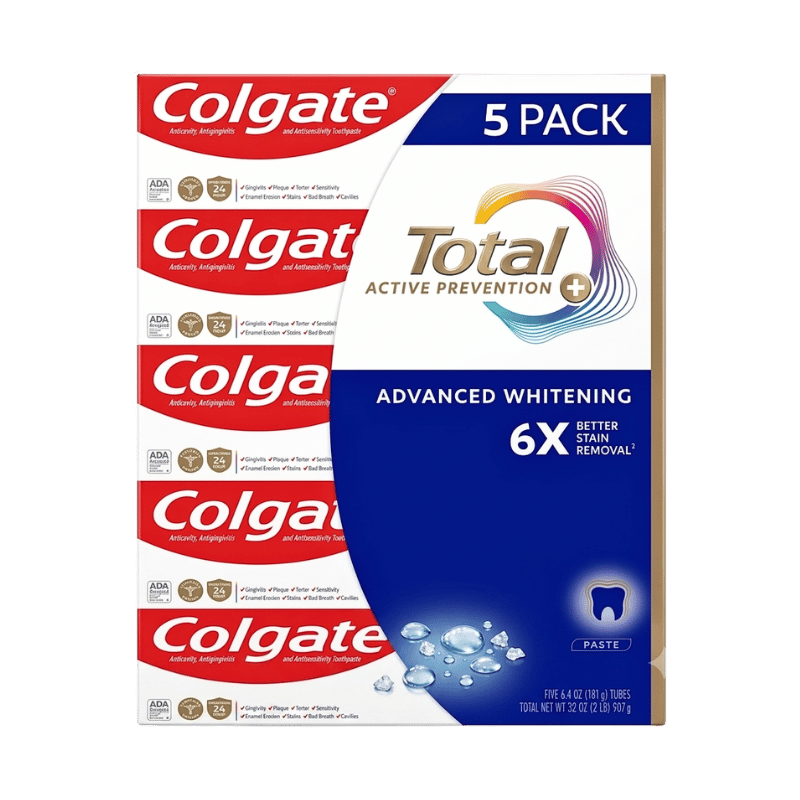 Colgate Total Whitening Toothpaste – 5 Pack