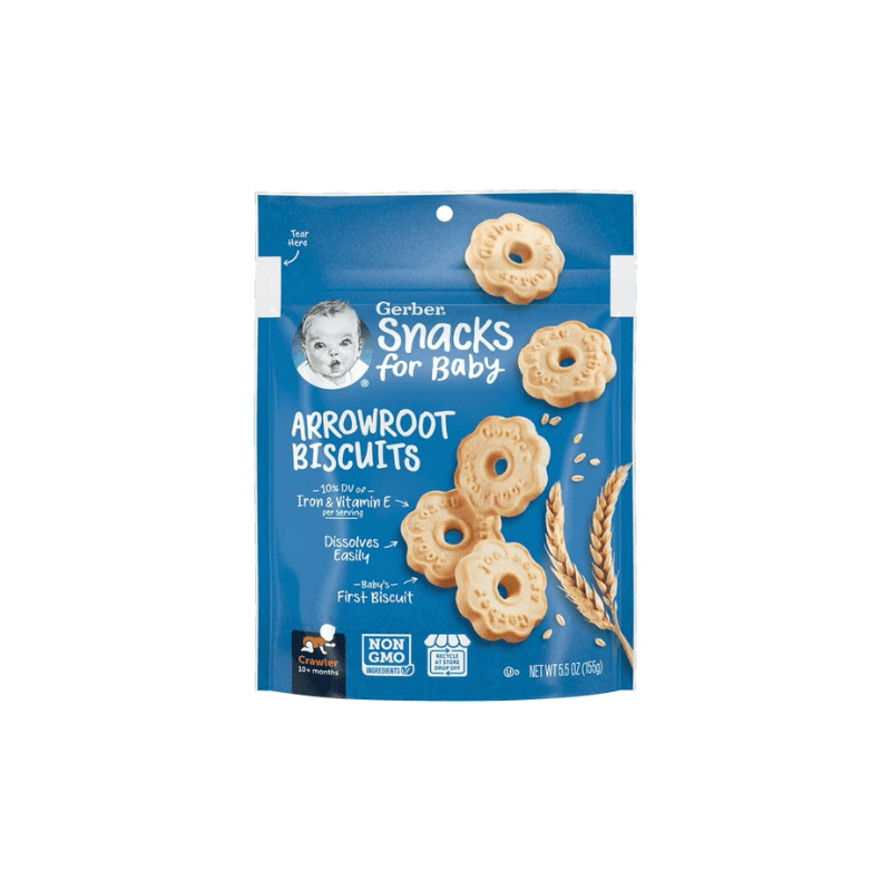 Gerber Snacks for Baby Arrowroot Biscuit