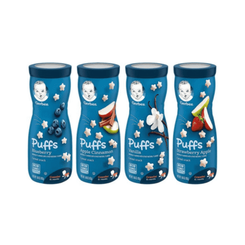 Gerber Puff Snacks 8 Months+, 8 Cans