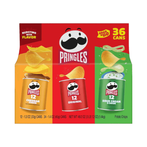 Pringles Grab & Go Potato Chips Variety Pack