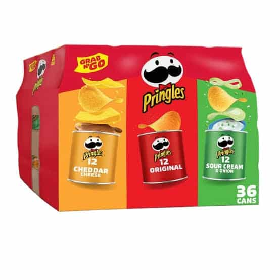 Pringles Grab & Go Potato Chips Variety Pack