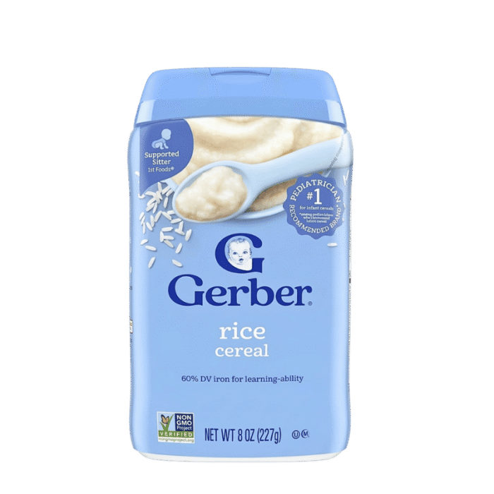 Gerber Cereal for Baby Rice Supported Sitter - 8 OZ (227g) @ Best Price ...