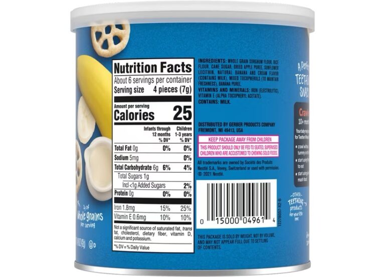 Gerber Snacks for Baby Teether Wheels Banana Cream - 45g - Image 2