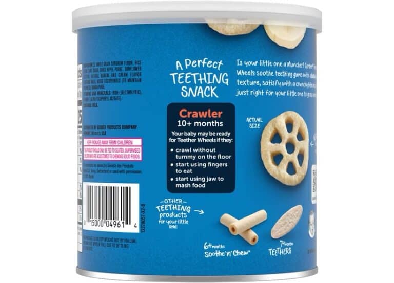 Gerber Snacks for Baby Teether Wheels Banana Cream - 45g - Image 3