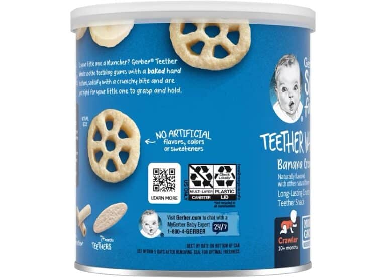 Gerber Snacks for Baby Teether Wheels Banana Cream - 45g - Image 4