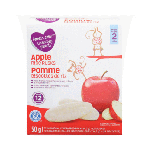 Parents Choice Apple Rice Rusks