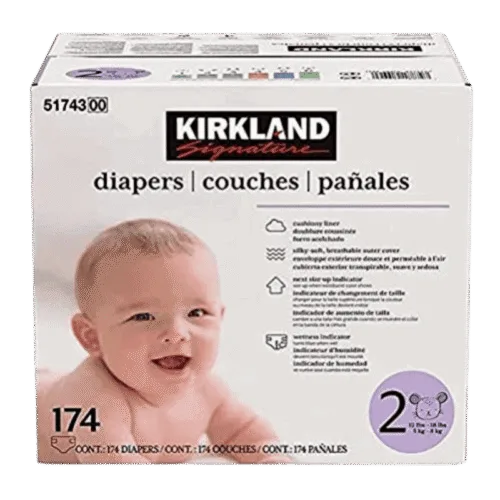 Kirkland Signature Baby Diaper Size 2