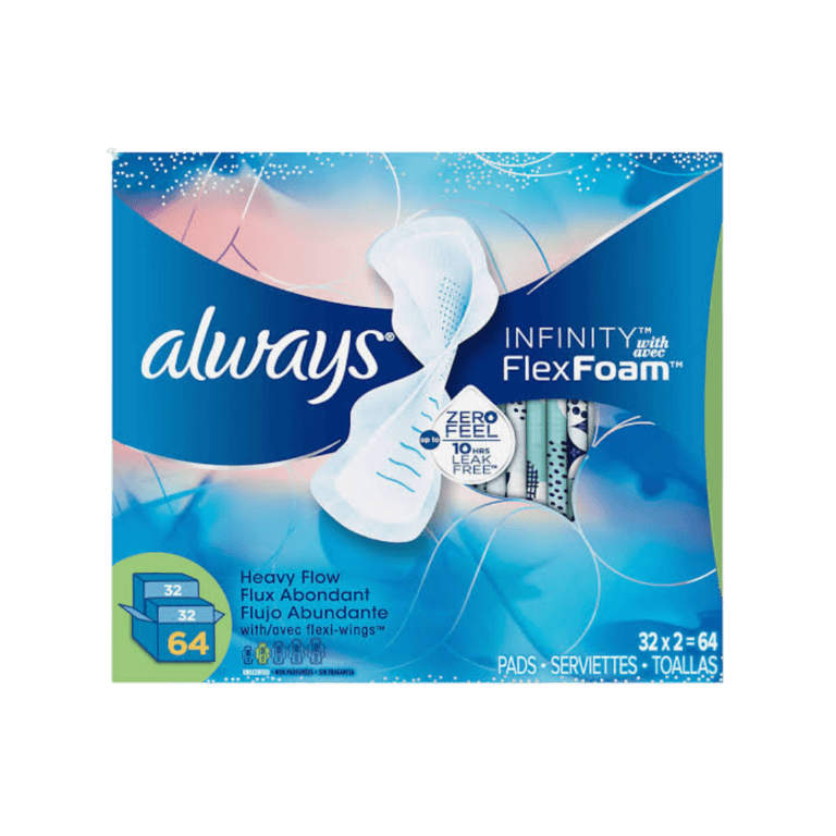 Always Infinity Flex Foam Pads - 64 Count