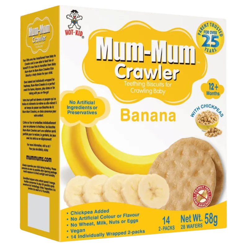 Mum-Mum Crawler Banana Teething Biscuits