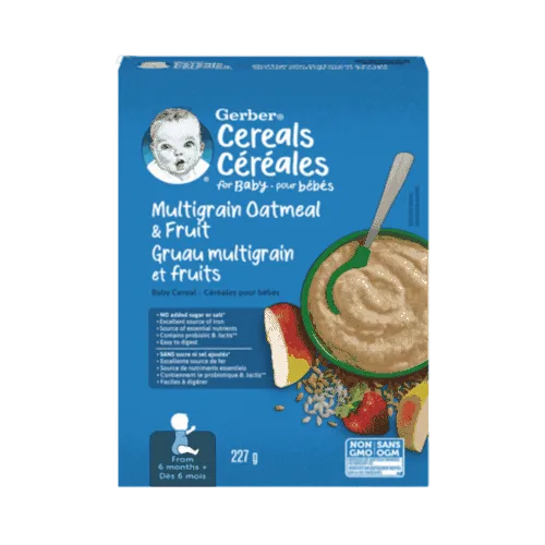 Gerber Cereal Multigrain Oatmeal & Fruits
