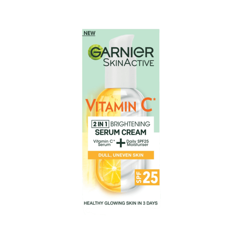 Garnier SkinActive Vitamin C 2 in 1 Brightening Serum Cream with SPF 25 - 50ml - Image 3