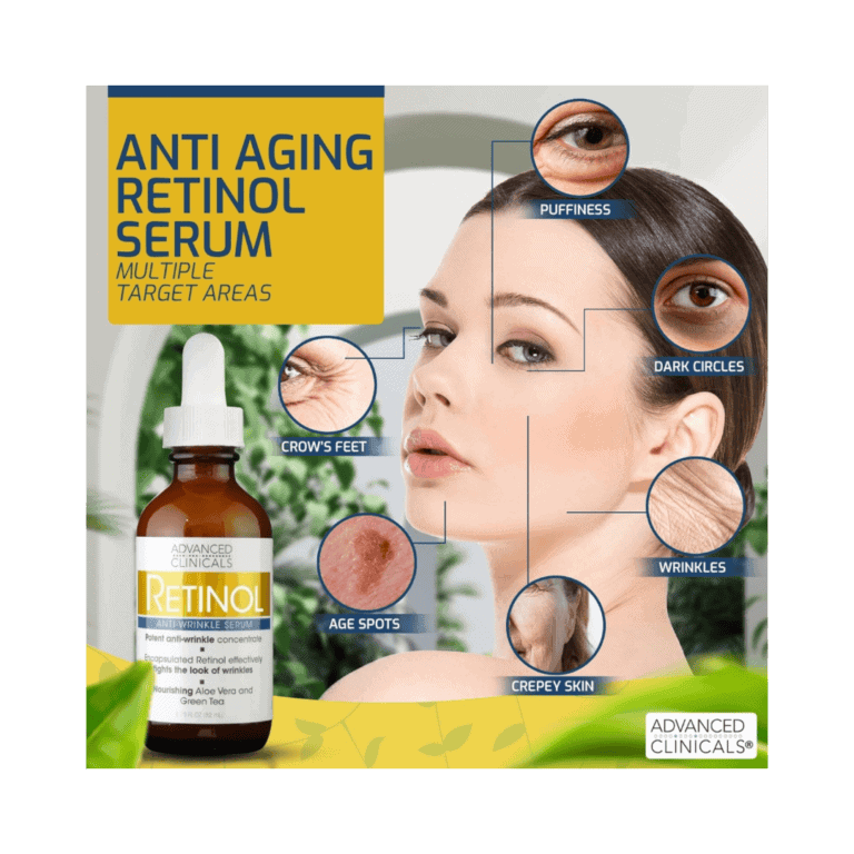 Advanced Clinicals Retinol Serum Anti-Wrinkle - 1.75 Fl Oz (52ml) - Image 4