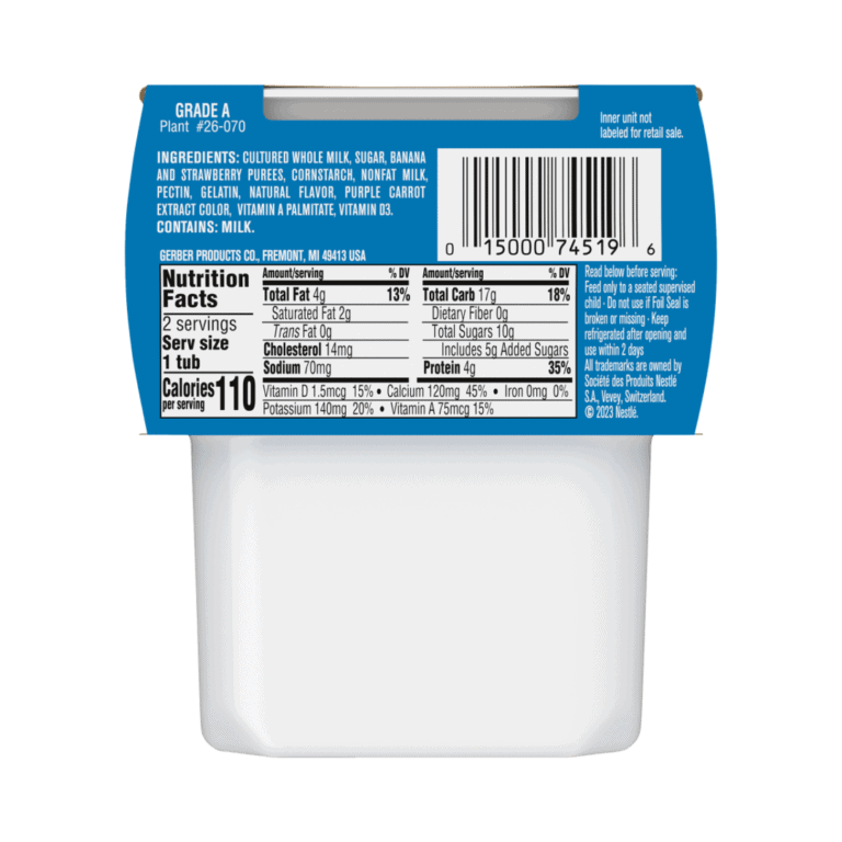 Gerber Yogurt Strawberry Banana Snack Crawler - 2 Cups - Image 4