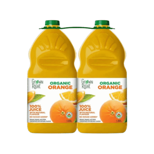 Grown Right Organic Mango Orange, 2x1.89Ltrs