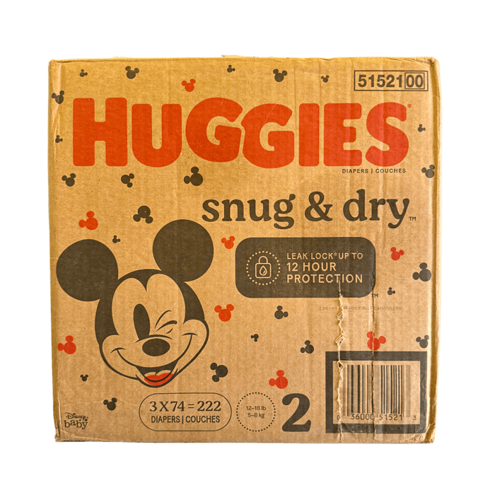 Huggies Snug & Dry Size 2 - 222 Diapers
