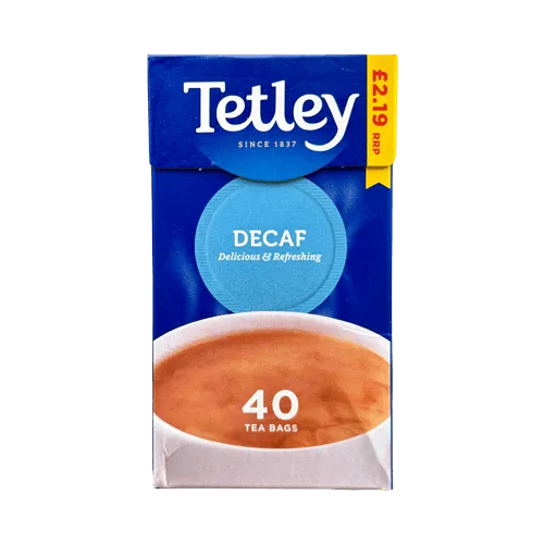 Tetley Decaf Tea - 40 Tea Bags