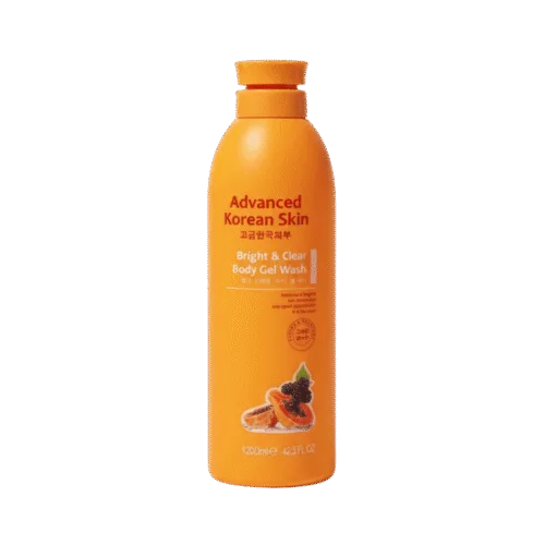 Advanced Korean Skin Bright & Clear Body Gel Wash Papaya & Mulberry 1200mL – Original Brightening Body Wash Nigeria