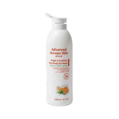 Advanced Korean Skin Bright & Exfoliate Mint Body Gel Wash 1200mL – Original Brightening & Refreshing Body Wash Nigeria