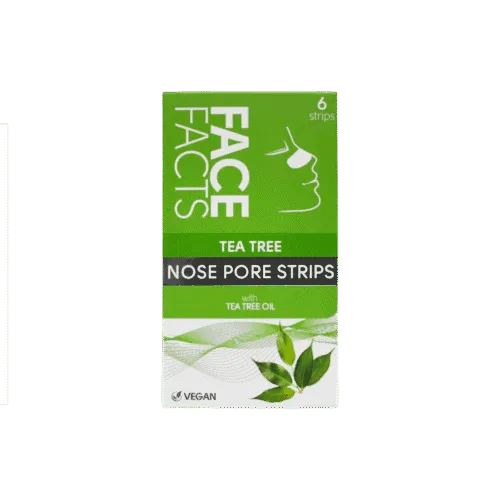 Face Facts Tea Tree Nose Pore Strips with Cleanses + Tones