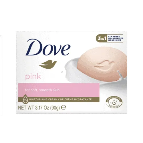 Dove Pink Moisturising Cream 3-in-1 (4x90g) Bars - 12.69oz/360g