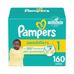 Pampers Swaddlers Size 1, 160 Diapers