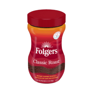 Folgers Classic Roast Instant Coffee Crystals 16 oz – quick brew coffee available in Nigeria