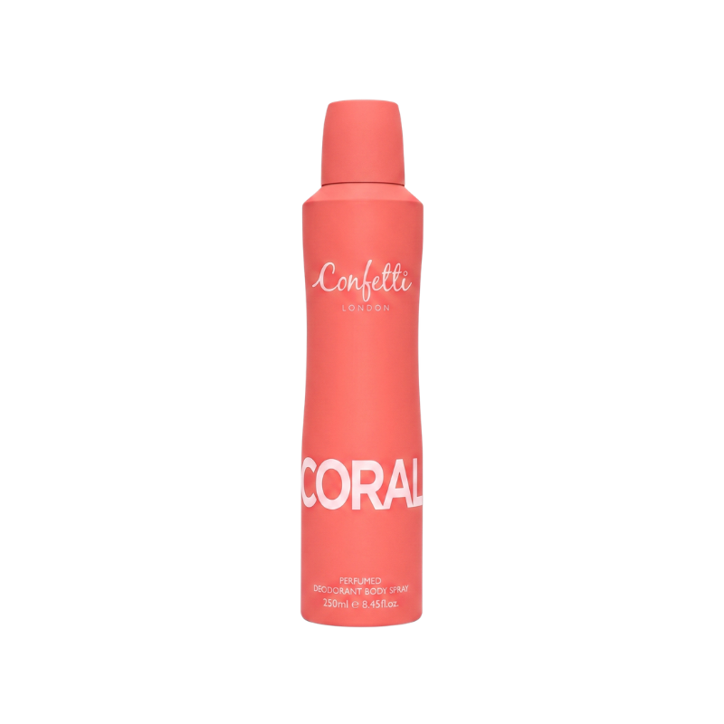 Confetti London Coral Deodorant Body Spray