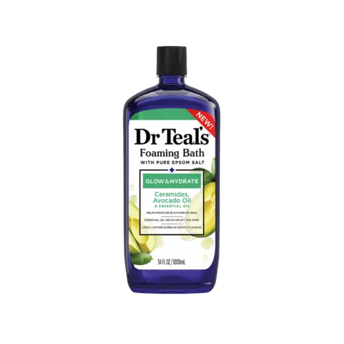 Dr Teal's Glow & Hydrate Foaming Bath with Avocado Oil & Essential Oils, 34 fl oz