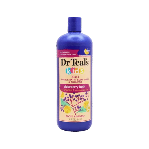 Dr Teal’s Kids 3-in-1 Elderberry Bath + Vitamin C — 591 ml