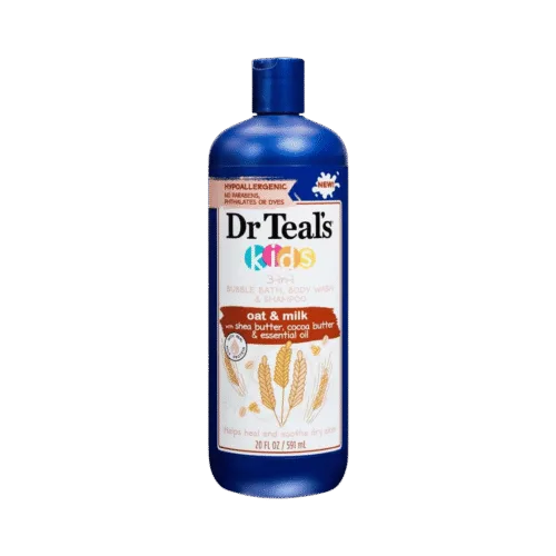 Dr Teal’s Kids 3-in-1 Oat & Milk Bubble Bath, Body Wash & Shampoo — 591 ml