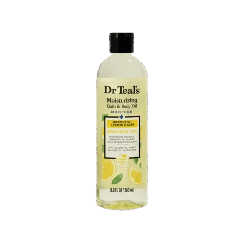 Dr Teal's Moisturizing Bath & Body Oil Prebiotic Lemon Balm – 260ml