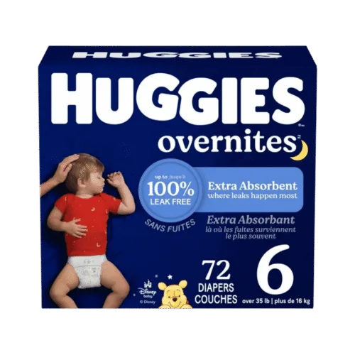 Huggies Overnites Diapers – Size 6 – 72 Count – Overnight Protection