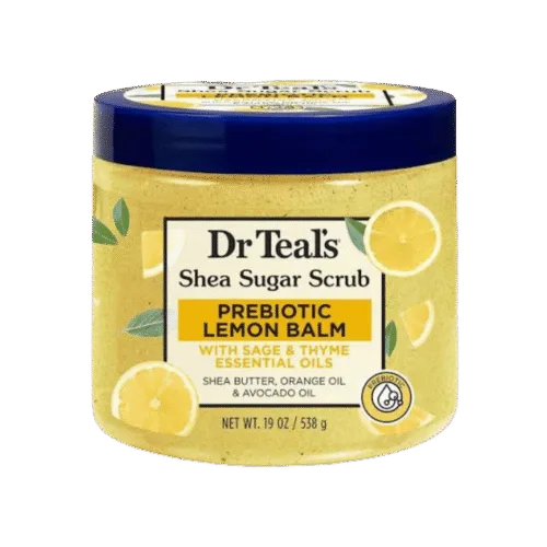Dr Teal's Shea Sugar Scrub Prebiotic Lemon Balm