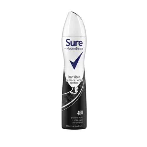 Sure Invisible on Black + White Deodorant Spray — 250ml