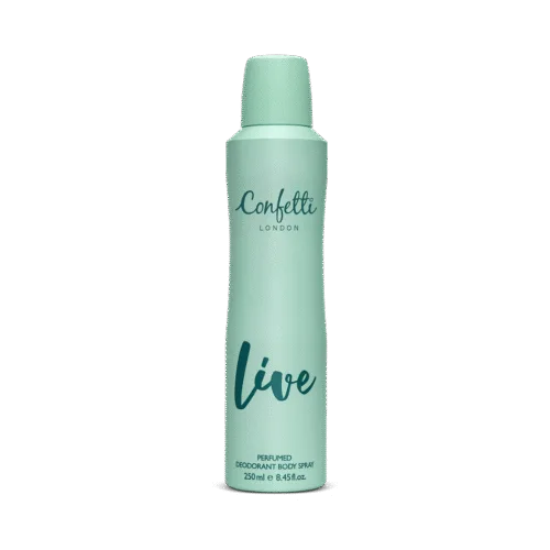 Confetti London Live Perfumed Deodorant Body Spray — 250ml