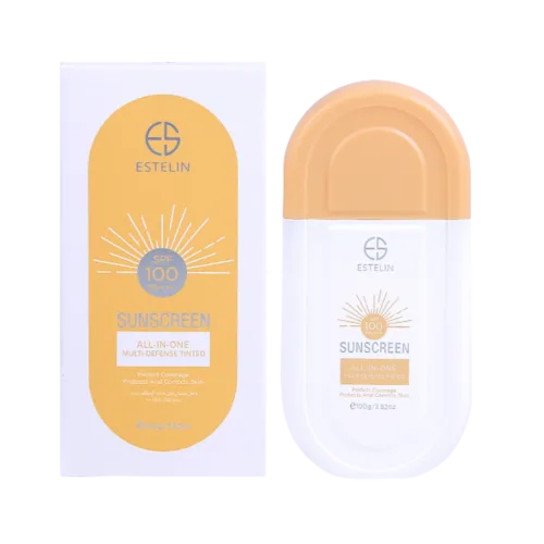 Estelin Sunscreen All-In-One Multi-Defense Tinted SPF 100 PA+++ — 100g