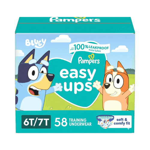 Pampers Easy Ups Training Underwear Boys 6T-7T, 58 Count