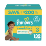Pampers Swaddlers size 3, 132 counts