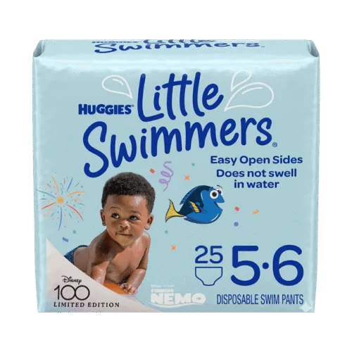 Huggies Little Swimmers Swim Diapers, Size 5-6 Large, 25 Ct