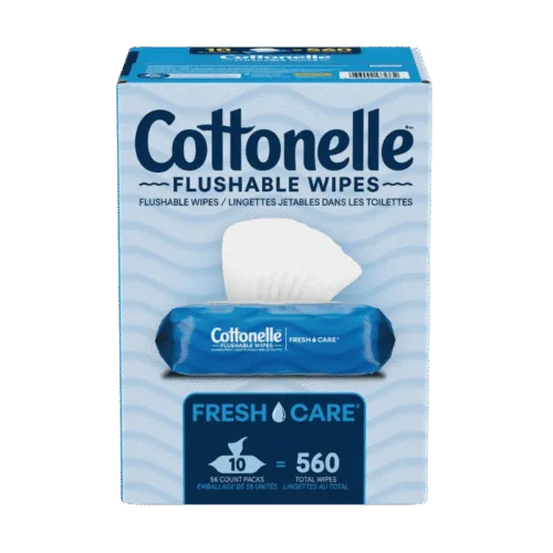 Cottonelle Fresh Care Flushable Wipes, 560 Wipes