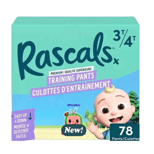 Rascals Training Pants Size 3T-4T 78 Count