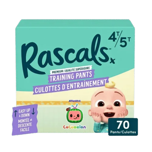 Rascals Training Pants, Size 4T-5T, 70 Count